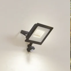 Foco exterior LED Maikel de Prios, 50 W, 4000 lm, metal, sensor