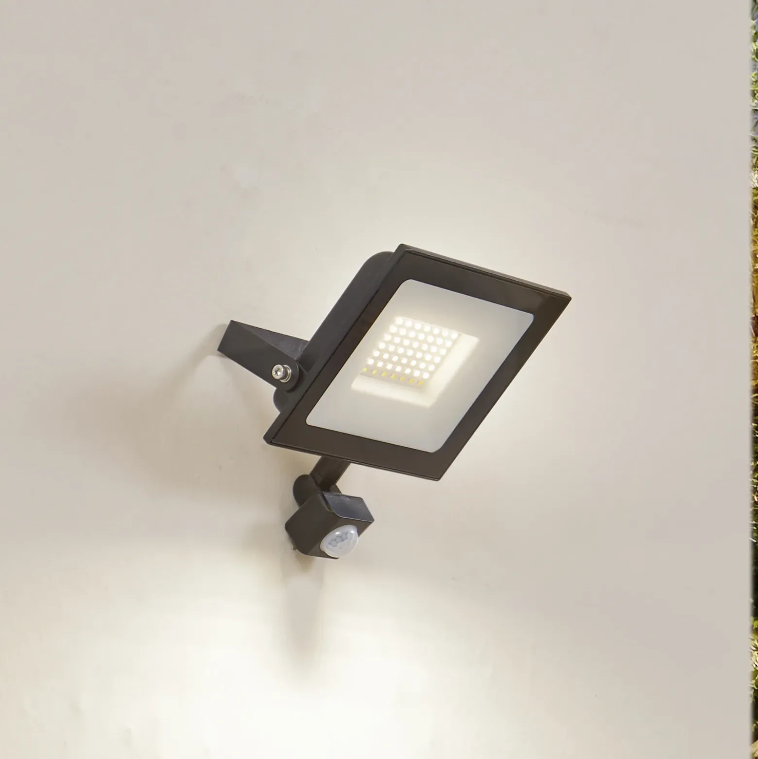 Foco exterior LED Maikel de Prios, 50 W, 4000 lm, metal, sensor