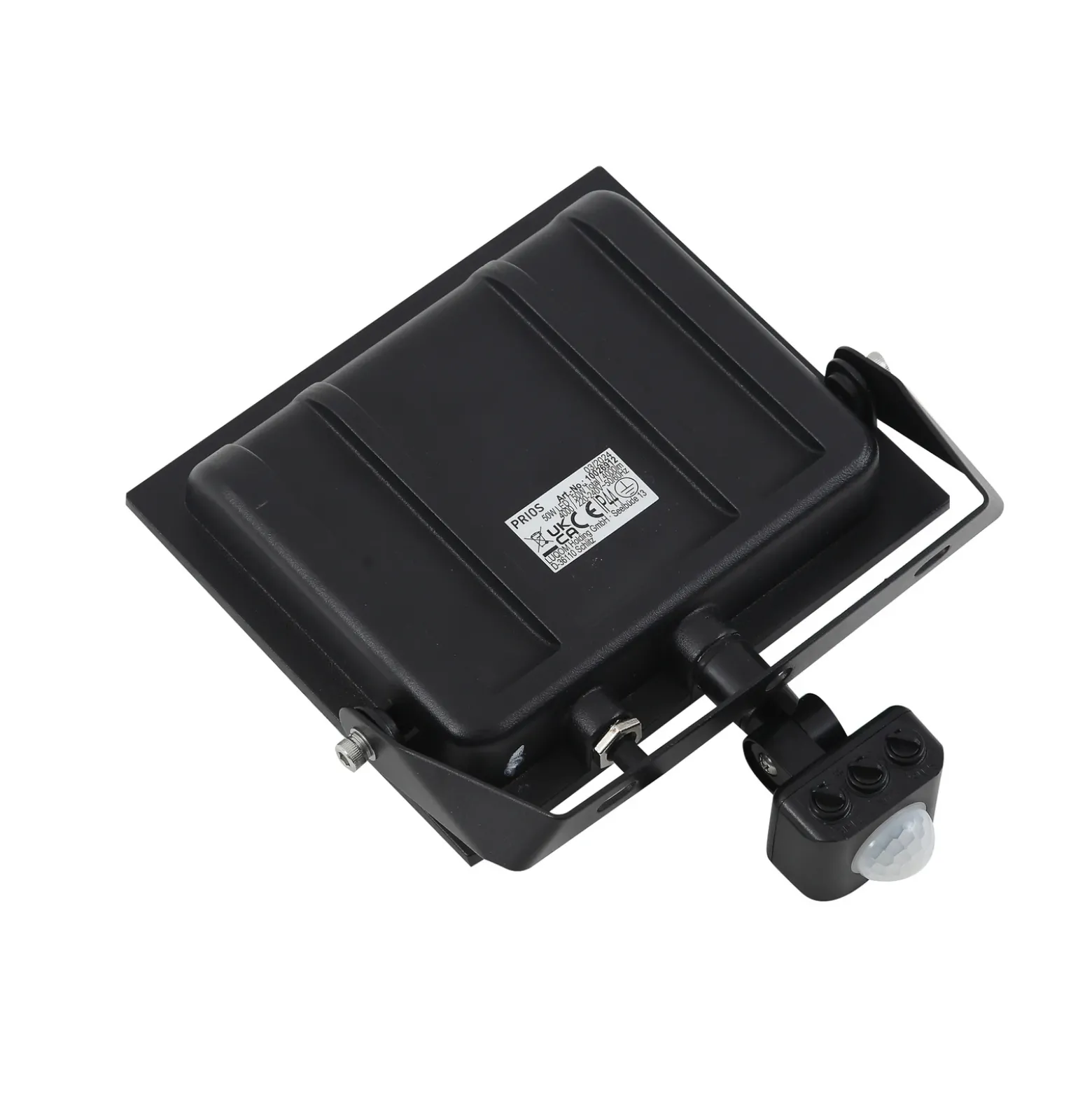 Foco exterior LED Maikel de Prios, 50 W, 4000 lm, metal, sensor