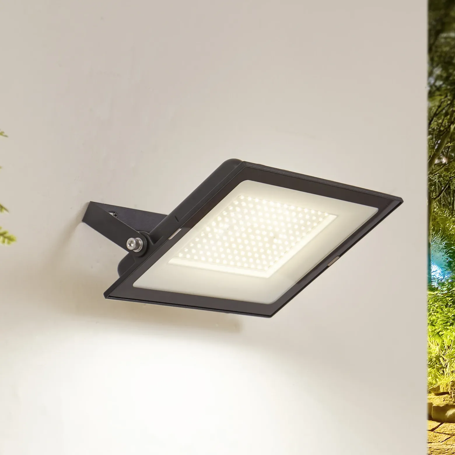 Foco exterior LED Maikel de Prios, 150 W, 12 000 lm, metal