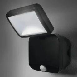 Foco exterior LED OSRAM DOUBLE 1 luz negro Sensor Batería