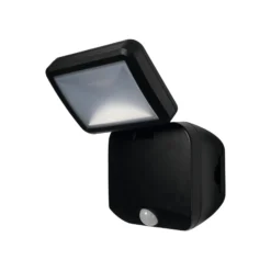 Foco exterior LED OSRAM DOUBLE 1 luz negro Sensor Batería