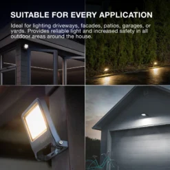 Foco exterior LED OSRAM ENDURA FLOOD, gris, 50 W, 3000 K, IP65