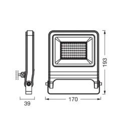 Foco exterior LED OSRAM ENDURA FLOOD, gris, 50 W, 3000 K, IP65