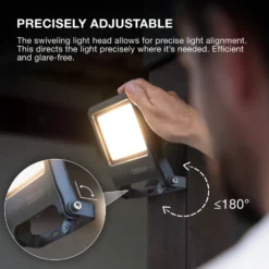 Foco exterior LED OSRAM ENDURA FLOOD, gris, 50 W, 3000 K, IP65