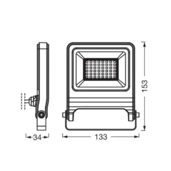 Foco exterior LED OSRAM ENDURA FLOOD, blanco 30 W 3000 K IP65