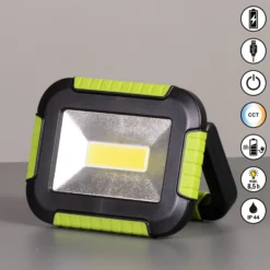 Foco exterior LED recargable 850946, negro/verde, longitud 16 cm