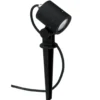 Foco exterior 626, negro, orientable, pincho de suelo