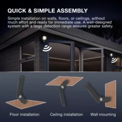 Foco exterior OSRAM ENDURA FLOOD, blanco, sensor 30 W 830 IP44