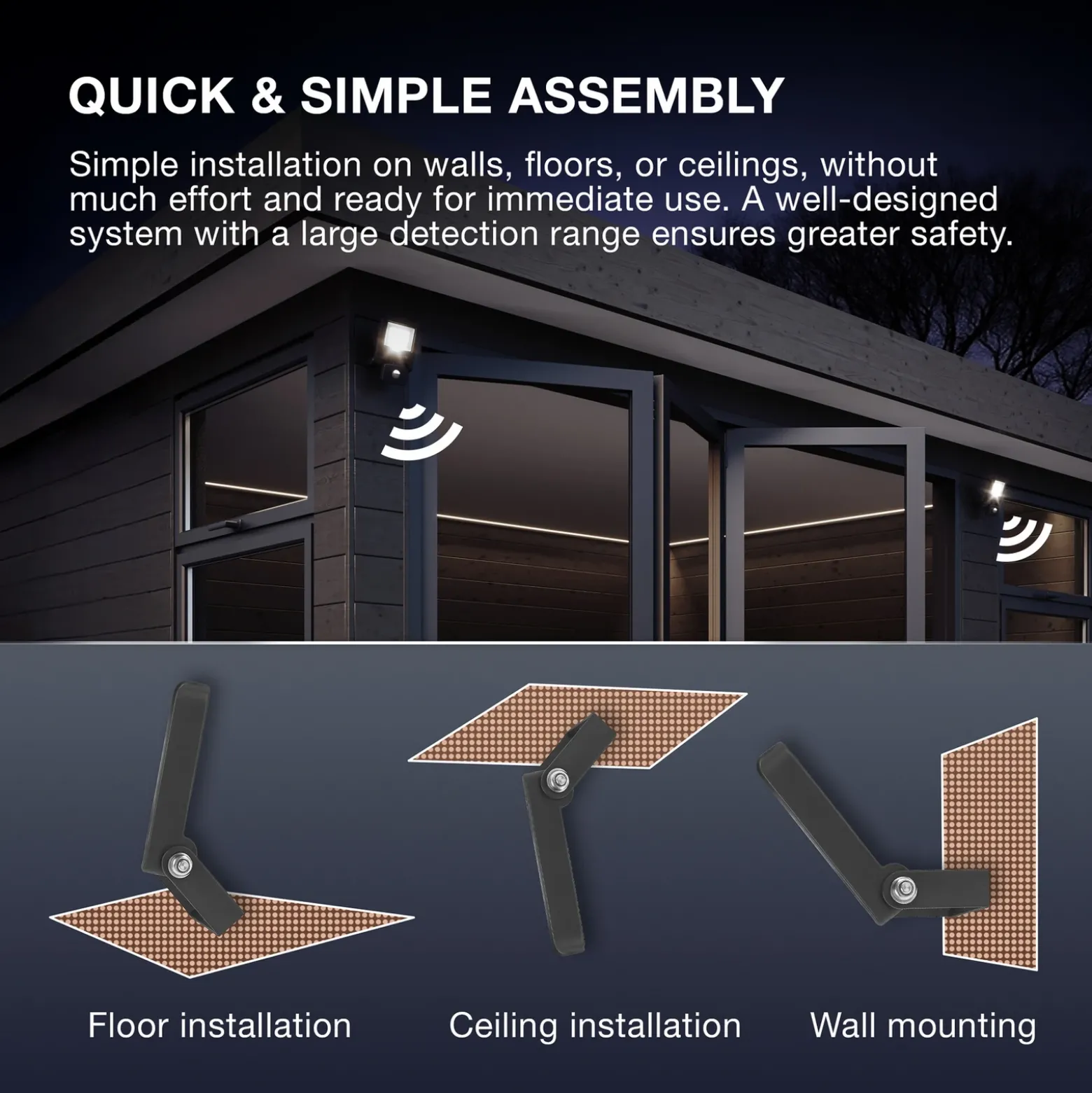 Foco exterior OSRAM ENDURA FLOOD, blanco, sensor 30 W 830 IP44