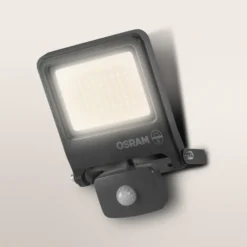Foco exterior OSRAM ENDURA FLOOD, gris, sensor 30 W 830 IP44