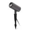 Foco LED con pica Plom, gris oscuro