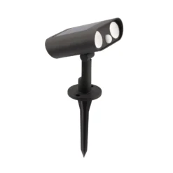 Foco LED con pica solar BINGO, negro, 16 cm, sensor, IP54