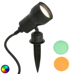 Foco LED con pica Terra con filtro de color