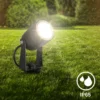 Foco LED con piqueta 3927035 Juego de inicio de 3 unidades de 12 V, negro Ø 4 cm