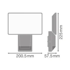 Foco LED con sensor para exteriores ENDURA PRO FLOOD de OSRAM, gris, 27 W
