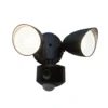 Foco LED con sensor para exterior SHRIMP, negro, 2 luces, 20 W, IP54
