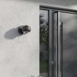 Foco LED de exterior Lindby Focra, negro, 2 luces, CCT, IP54