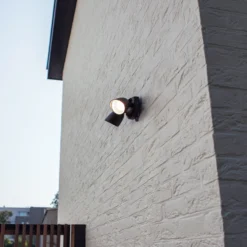 Foco LED de exterior SHRIMP, negro, 20 W, 2 luces, IP54