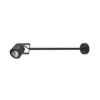 Foco LED de pared para exteriores 5012, negro, aluminio, cristal, 68 cm