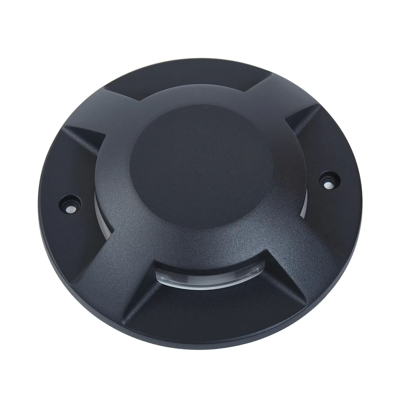 Foco LED de suelo Lucande Jeffrey, negro, 4 salidas de luz