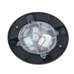 Foco LED de suelo Lucande Jeffrey, negro, 4 salidas de luz