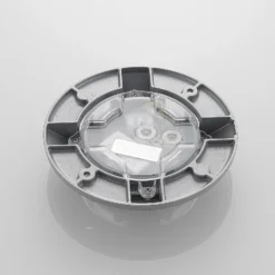Foco LED de suelo Lucande Jeffrey, plateado, 4 salidas de luz