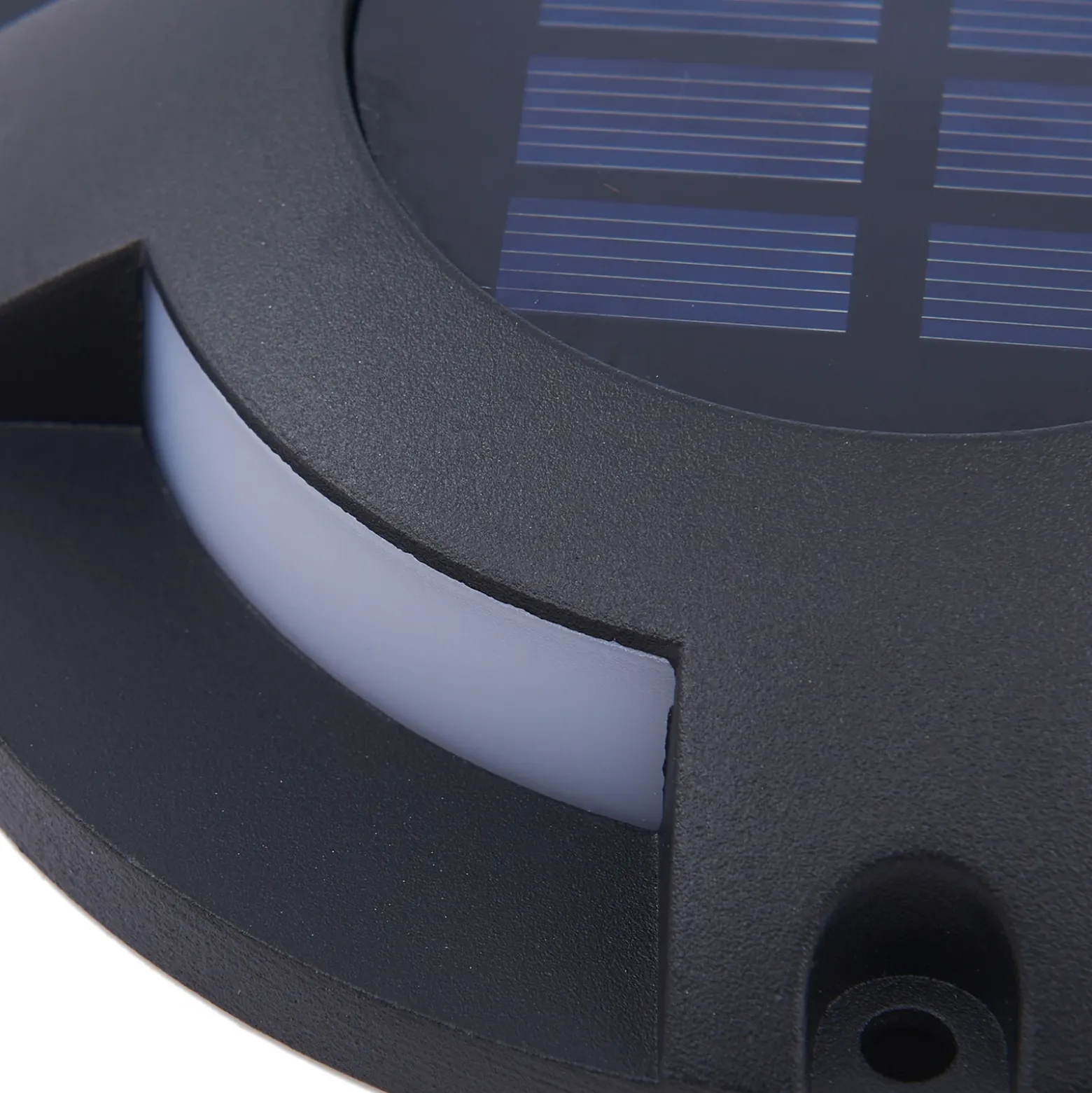 Foco LED de suelo solar Selius de Prios, antracita, IP67