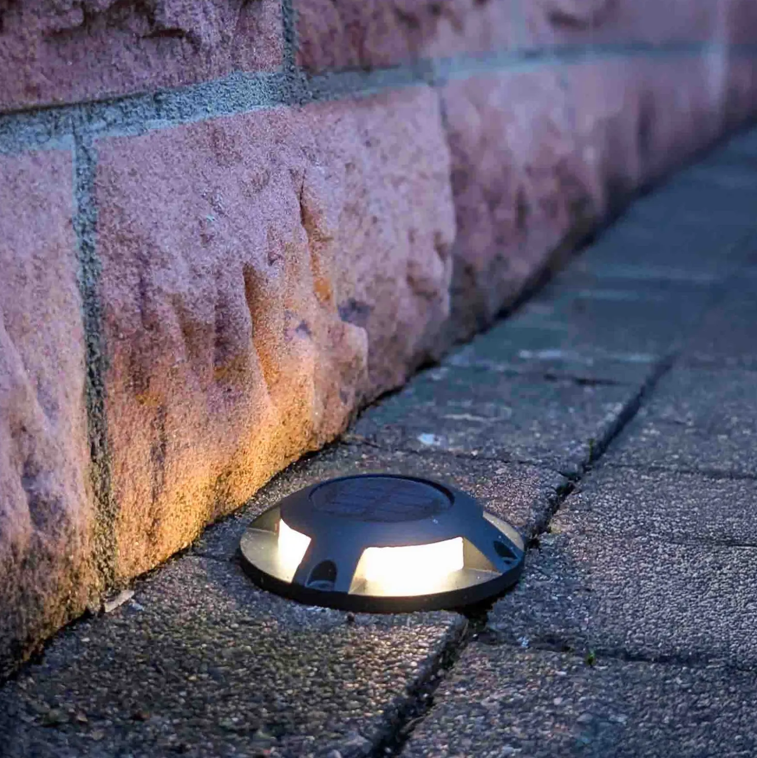 Foco LED de suelo solar Selius de Prios, antracita, IP67
