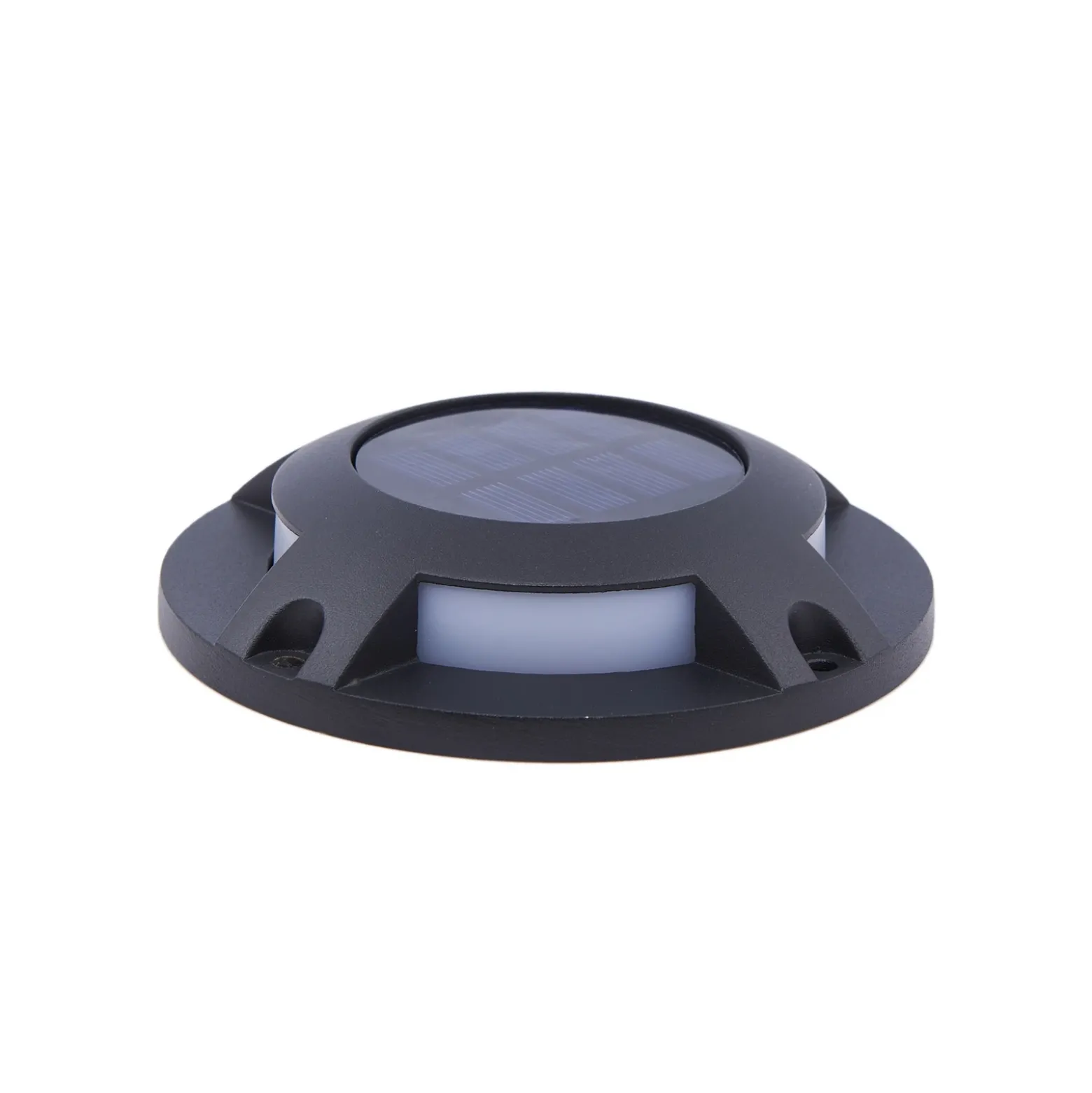 Foco LED de suelo solar Selius de Prios, antracita, IP67