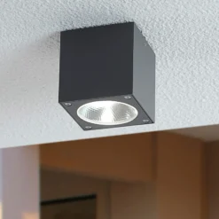 Foco LED de techo para exteriores Cordy cúbico