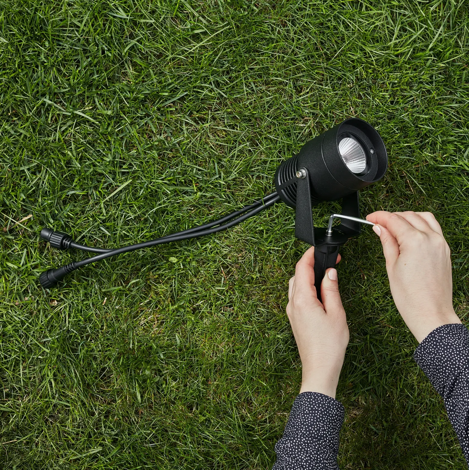 Foco LED Garden 24, negro, 3 vatios