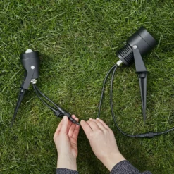 Foco LED Garden 24, negro, 6 vatios