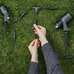 Foco LED Garden 24, negro, 6 vatios
