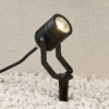 Foco LED para exterior Maris negro varilla anclaje