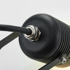 Foco LED para exterior Maris negro varilla anclaje