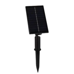 Foco LED solar con pica NOMI, negro, juego de 6, IP44