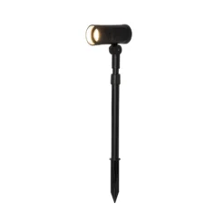 Foco LED solar Powerspot de 53 cm, 250 lm, negro, con estaca para clavar en el