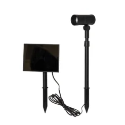 Foco LED solar Powerspot de 53 cm, 250 lm, negro, con estaca para clavar en el