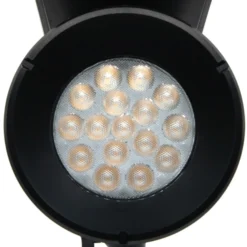 Foco solar Prios LED Birko, altura 56 cm, negro, pincho de suelo