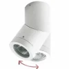 Foco Soleo, blanco, IP44, orientable, aluminio