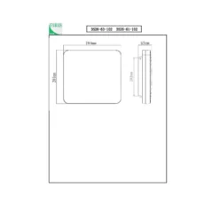 Folk plafón para exterior LED, sensor, 28 x 28 cm, blanco, IP65