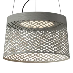 Foscarini Twiggy Grid lámpara colgante LED, greige