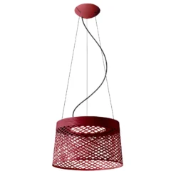 Foscarini Twiggy Grid lámpara colgante LED, carmín