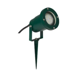 Frasco foco con pica, verde, aluminio, cristal, GU10