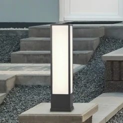 Fuerte baliza LED, antracita, aluminio, IP54