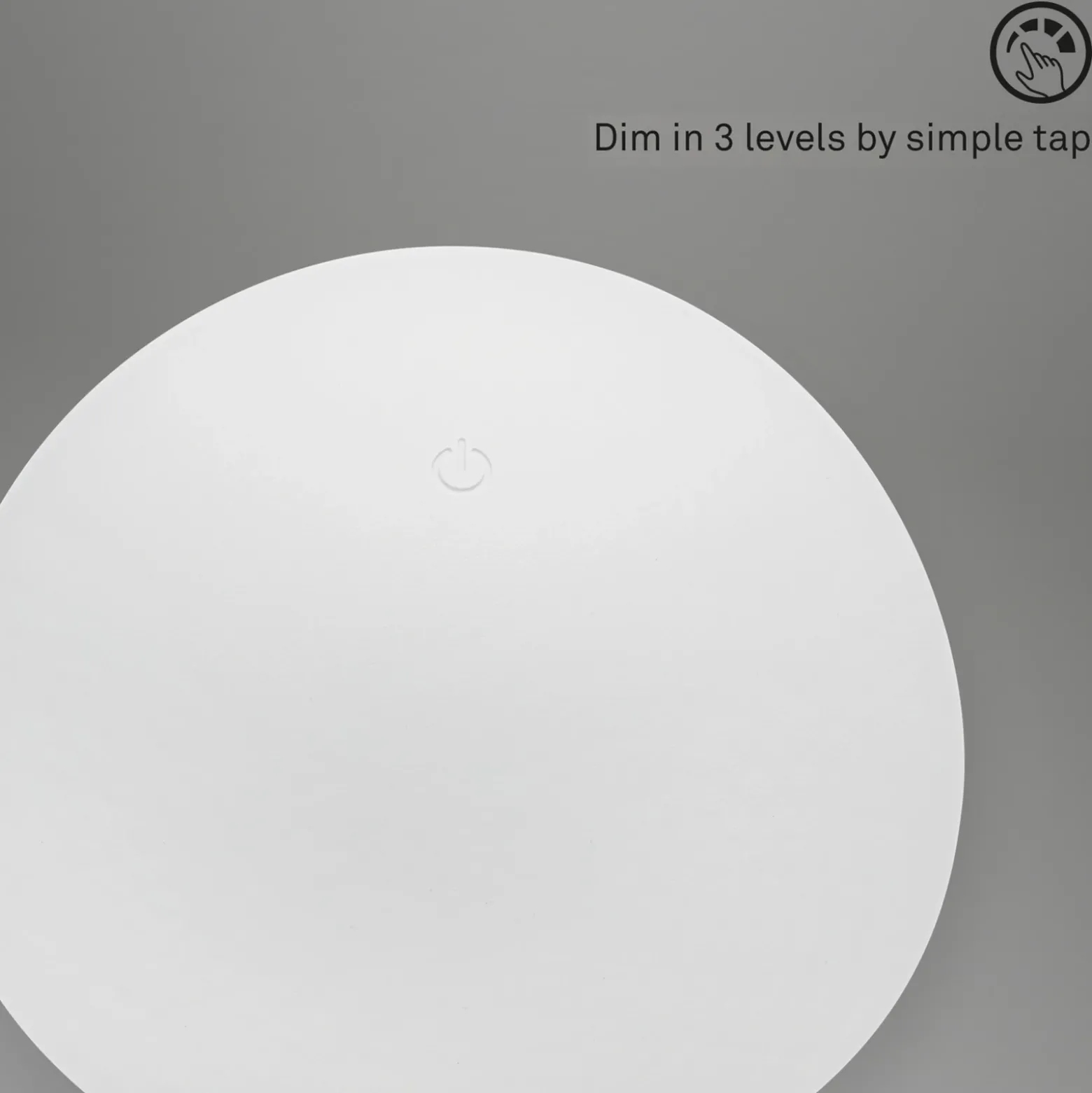 Fungo lámpara de mesa LED recargable, recargable, blanco