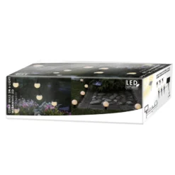 Guirnalda de luces LED solar Combo, 6 luces, IP44, plástico