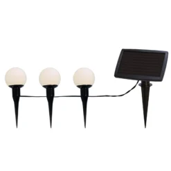 Guirnalda de luces LED solar Combo, 6 luces, IP44, plástico