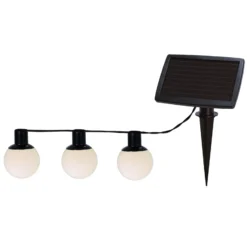 Guirnalda de luces LED solar Combo, 6 luces, IP44, plástico